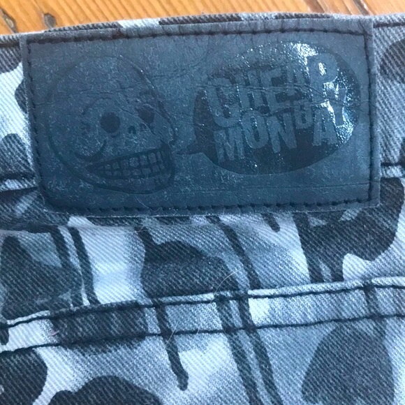 Leopard Print Cheap Monday Skinny Jeans, Size 28 - Picture 3 of 4